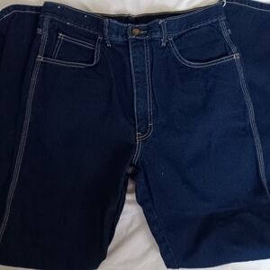 Men's Navy Blue Classic Denim Jeans